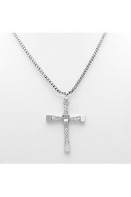 The Fast and the Furious Five Cross Silver Alloy Movie Pendant Necklace(1 Pc)