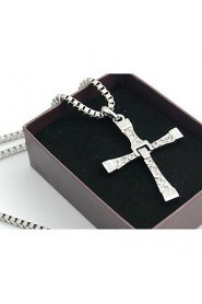 The Fast and the Furious Five Cross Silver Alloy Movie Pendant Necklace(1 Pc)