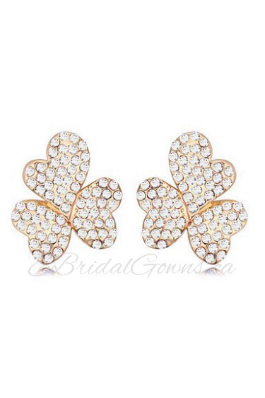 Stud Earrings Women's Alloy Earring Crystal