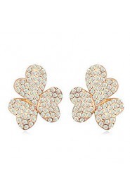 Stud Earrings Women's Alloy Earring Crystal