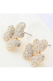 Stud Earrings Women's Alloy Earring Crystal