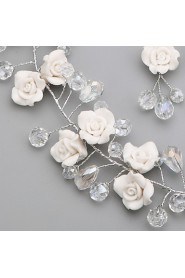 Jewelry Set Women's Anniversary / Wedding / Engagement / Birthday / Gift / Party / Special Occasion Jewelry Sets Alloy CrystalNecklaces /