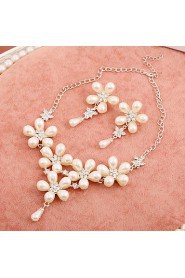 Jewelry Set Women's Anniversary / Wedding / Engagement / Party / Special Occasion Jewelry Sets Imitation Pearl / RhinestonePearl /