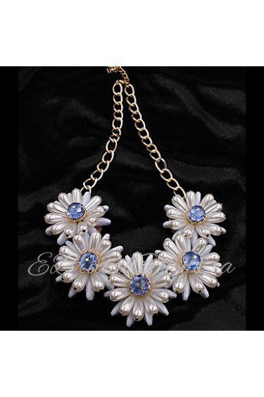 Women's Fashion Exaggerated Style Sun Flower Clavicle Chain 03