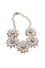 Women's Fashion Exaggerated Style Sun Flower Clavicle Chain 03