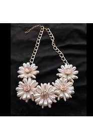 Women's Fashion Exaggerated Style Sun Flower Clavicle Chain 03