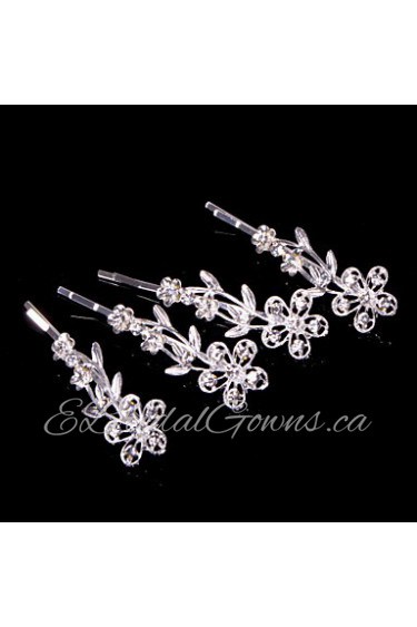 Alloy Hairpins With Rhinestone Wedding/Party Headpiece