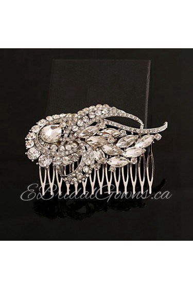 Women's Rhinestone / Crystal / Alloy Headpiece-Wedding / Special Occasion Hair Combs 1 Piece