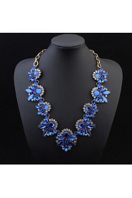 Mix Colors Leaves Statement Necklace Women Collar Necklaces Pendants Summer Style Jewelry