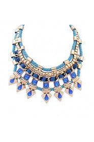 New Fashion Jewelry Water Drop Shaped Punk Style Accessories Gold Chain Statement Choker Necklace For Woman