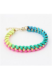 Lucky Star Women's Fashion Multi-Color Knitting Bracelet