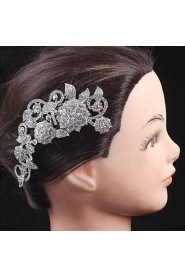 Rose style Women Alloy Hair Combs With Cubic Zirconia Wedding/Party Headpiece