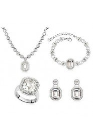 Thousands of colors Women's Alloy Jewelry Set Crystal