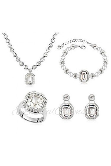 Thousands of colors Women's Alloy Jewelry Set Crystal