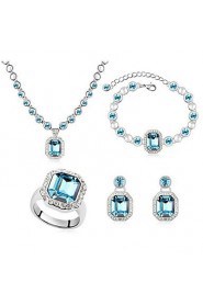 Thousands of colors Women's Alloy Jewelry Set Crystal-9-1-1-699-2-584-3-119-4-085