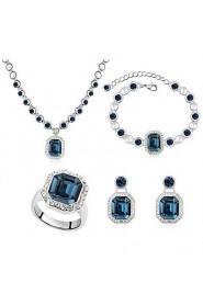 Thousands of colors Women's Alloy Jewelry Set Crystal-9-1-1-699-2-584-3-119-4-085