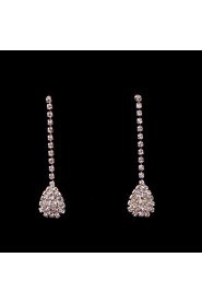 Ladies'/Women's Alloy Wedding/Party Jewelry Set With Rhinestone