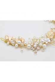 Women's / Flower Girl's Crystal / Imitation Pearl Headpiece-Wedding / Special Occasion Headbands 1 Piece