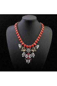 4 Colors Statement Fashion Personality Water Drops Necklace for Women