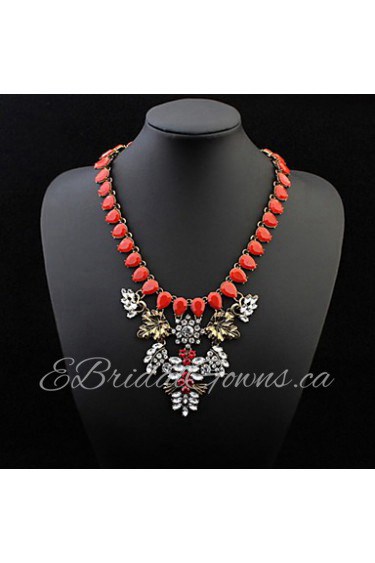 4 Colors Statement Fashion Personality Water Drops Necklace for Women