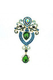 Women's Jewelry Rhinestone Flower Brooch Broach Pins (More Colors)