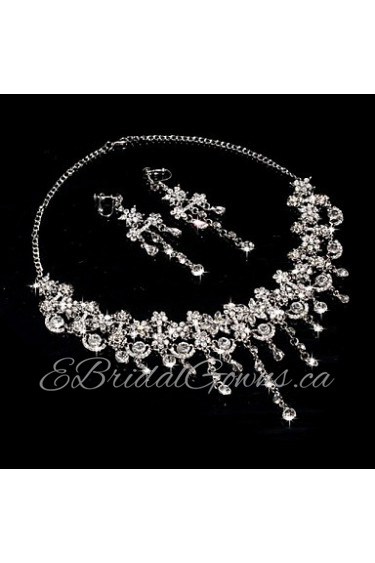 Jewelry Set Women's Anniversary / Wedding / Engagement / Gift / Party / Special Occasion Jewelry Sets Alloy / Rhinestone Rhinestone