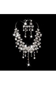 Jewelry Set Women's Anniversary / Wedding / Engagement / Gift / Party / Special Occasion Jewelry Sets Alloy / Rhinestone Rhinestone