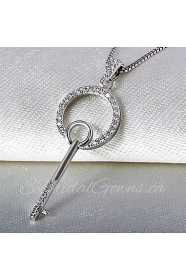 Silver Lucky Key Necklace