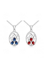 Fashion Round Shape Copper Silver Plated Zircon Foreign Trade Jewewlry Sets