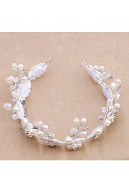 Women's Rhinestone / Brass / Imitation Pearl Headpiece-Wedding / Special Occasion / Outdoor Tiaras 1 Piece
