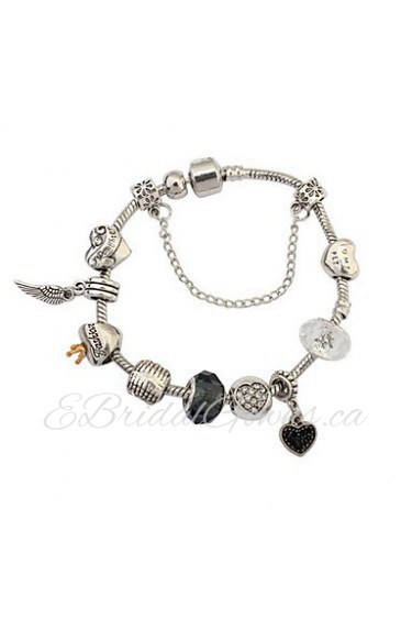 European And American Fashion Mix And Match Peach Heart Bracelet