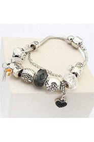 European And American Fashion Mix And Match Peach Heart Bracelet