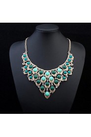 Women Newest Fashion Multilayer Circle Necklace Fashion Candy Color Beads Pendant Necklace