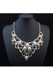 Women Newest Fashion Multilayer Circle Necklace Fashion Candy Color Beads Pendant Necklace