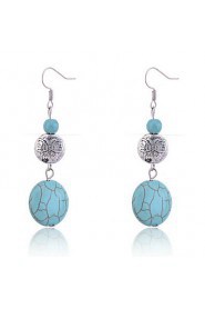 Drop Earrings Women's Alloy Earring Turquoise