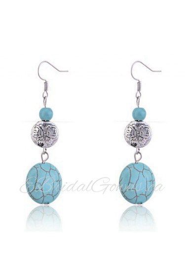 Drop Earrings Women's Alloy Earring Turquoise