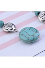 Drop Earrings Women's Alloy Earring Turquoise