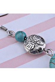 Drop Earrings Women's Alloy Earring Turquoise