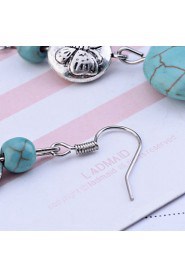 Drop Earrings Women's Alloy Earring Turquoise