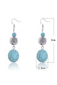 Drop Earrings Women's Alloy Earring Turquoise