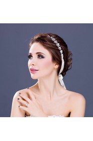 Women's / Flower Girl's Rhinestone / Alloy Headpiece-Wedding / Special Occasion / Casual Tiaras / Headbands 1 Piece Clear Round