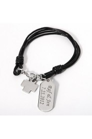 Personalized Bracelet With Cross Charm