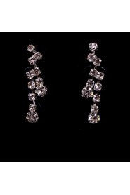 Women's/Ladies' Alloy Wedding/Party Jewelry Set With Rhinestone