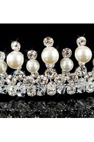 Women's Alloy / Imitation Pearl Headpiece-Wedding / Special Occasion Tiaras Clear Round