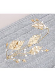 Women's Imitation Pearl Headpiece-Wedding / Special Occasion / Casual / Office & Career / Outdoor Headbands 1 Piece Silver Round