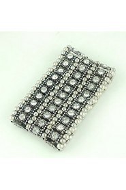 Three Rows of Rhinestone Bracelet