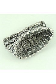 Three Rows of Rhinestone Bracelet