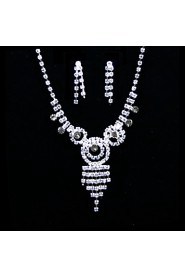 Jewelry Set Women's Anniversary / Wedding / Engagement / Gift / Party / Special Occasion Jewelry Sets Alloy / Rhinestone Rhinestone