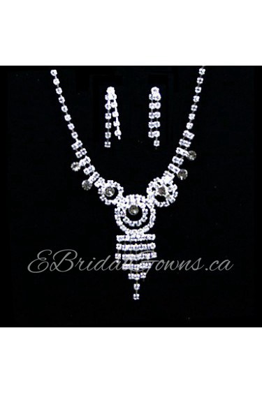 Jewelry Set Women's Anniversary / Wedding / Engagement / Gift / Party / Special Occasion Jewelry Sets Alloy / Rhinestone Rhinestone