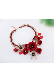 Early Summer Small Pure And Fresh Flower Necklace Collarbone Chain Han Edition Of Pop